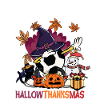 Hallothanksmas Soccer Halloween Christmas