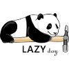 Lazy panda. Lazy day