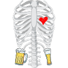 Skeleton beer Pregnancy Announcement