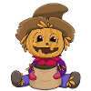 Cute Pumpkin Halloween Scarecrow