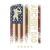 Drapeau américain - Archery Dad