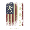 U.S. Flag - Fencing Dad