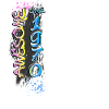 Awesome since 1970 Graffiti Motif
