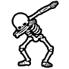 Halloween skeleton