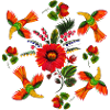 Ukrainian folk painting. Petrykivski rozpys.