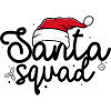 Festive Santa Hat Silhouette