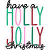 Holly Jolly Dual-Line Typography