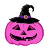 Citrouille violet sorciere Halloween