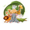 Cute Zoo Animals Safari