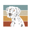 Retro Dalmatian Dog