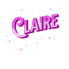 Claire name personalized