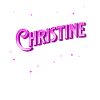 Christine Name personalized