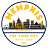 Memphis River City Skyline 1819
