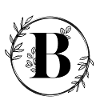 Floral letter B