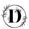 Floral Letter D