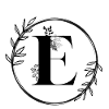 Floral letter E