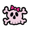 crane fille Skull Halloween