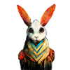 Kanin akvarel maleri #rabbit