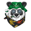 Panda Rasta Smoking Gift