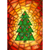 Christmas tree in Tiffany style