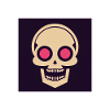 Skull Icon Fire Eye