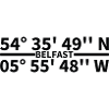 Belfast coordinates