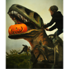 Halloween Dino Boy Riding Dinosaurs