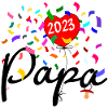 Papa 2023 Konfetti