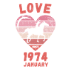 Amour équitation Anniversaire Janvier 1974
