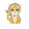 Cheetah Sunglasses Scarf