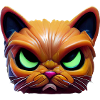 Magical angry cat face!