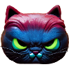 Magical angry cat face!