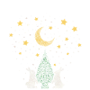 Hoppy julekanin juletræ