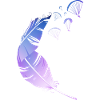 Feather Paragliding blue purple