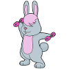 Bunny Bodybuilder Dumbbells Bodybuilding