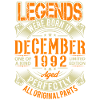 1992 Décembre Birthday Legend