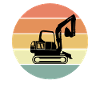 Retro Excavator T-Shirt