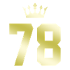 78 Number crown