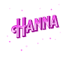 Hanna name personalized