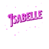 Isabelle's name personalized