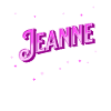 Jeanne nom personnalisé