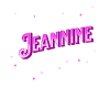 Jeannine name personalized