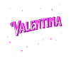 Valentina's name personalized