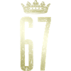 67 numéro couronne