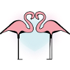 Heart Flamingo