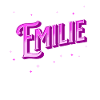 Emilie's name personalized