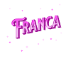 Franca name personalized