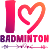 I love badminton