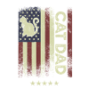 Drapeau américain - Cat Dad