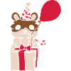 Balloon Party Hamster Anniversaire